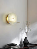 Lennar Visual_Alabaster Modern Round Wall Sconce