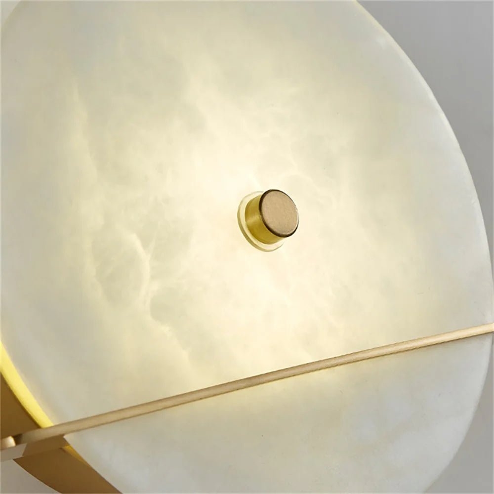 Lennar Visual_Alabaster Modern Round Wall Sconce