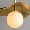 Lennar Visual_Alabaster Montera Brass Pendant Light