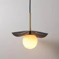 Lennar Visual_Alabaster Montera Brass Pendant Light