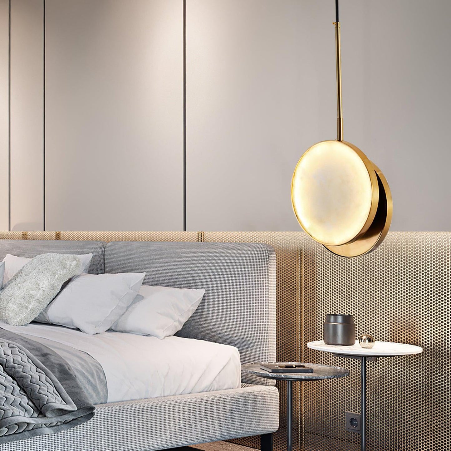 Lennar Visual_Alabaster Moonshade Pendant Light