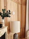 Lennar Visual_Alabaster Pebble White Wall Lamp