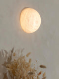 Lennar Visual_Alabaster Pebble White Wall Lamp