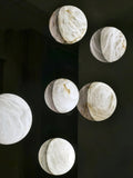 Lennar Visual_Alabaster Pebble White Wall Lamp