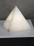 Lennar Visual_Alabaster Pyramid Table Lamp