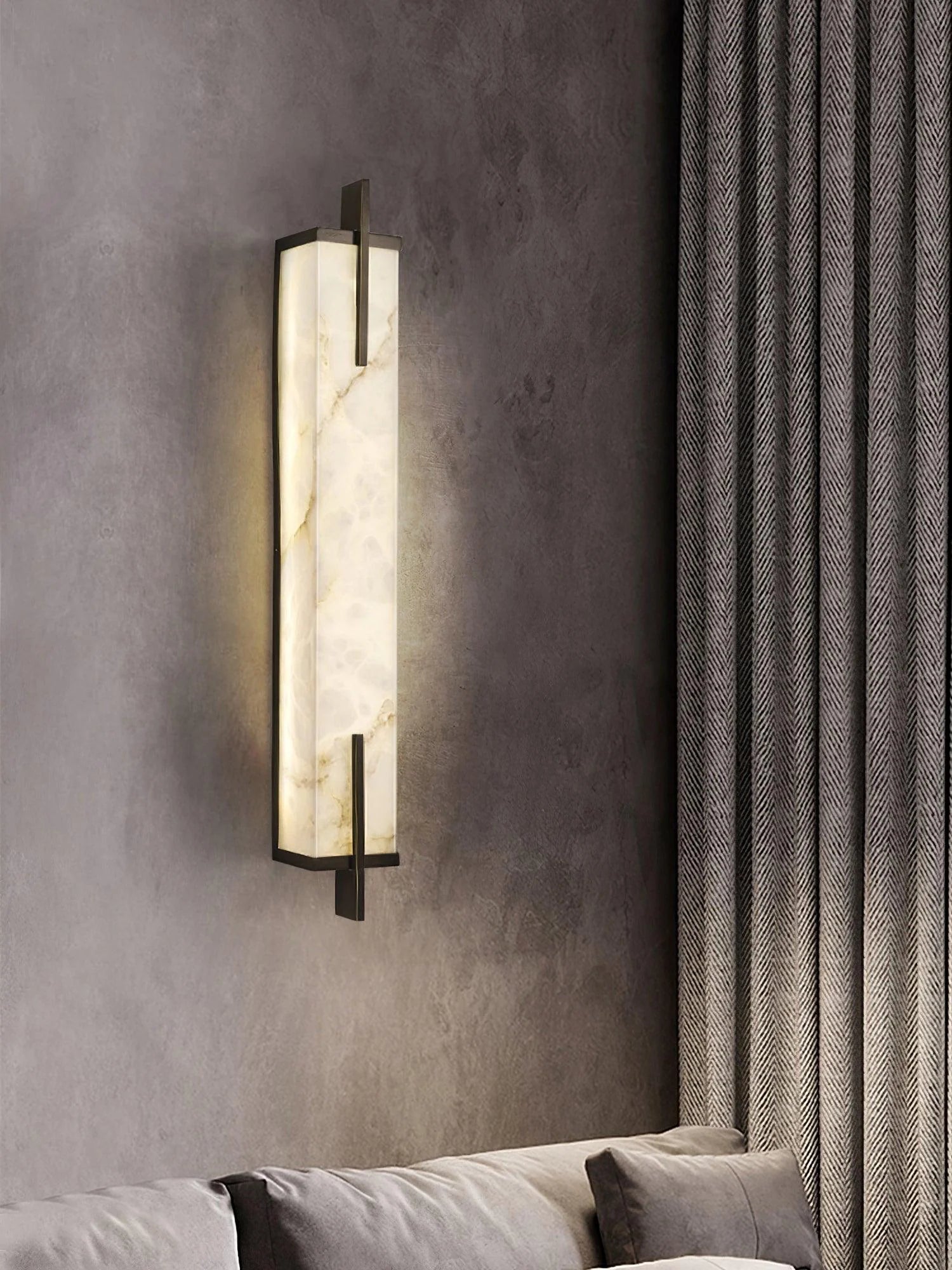 Lennar Visual_Alabaster Rectangle Calliope Wall Sconce