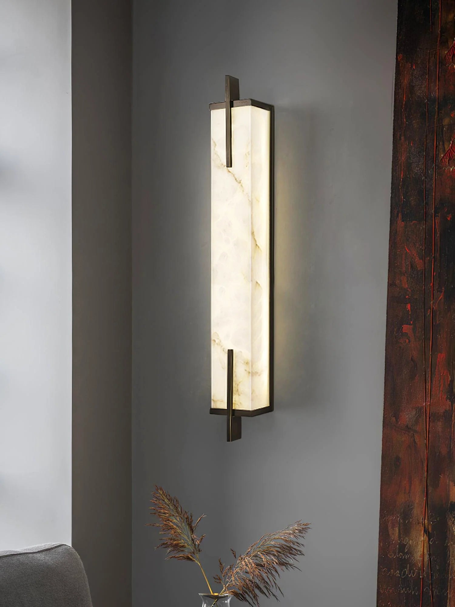 Lennar Visual_Alabaster Rectangle Calliope Wall Sconce