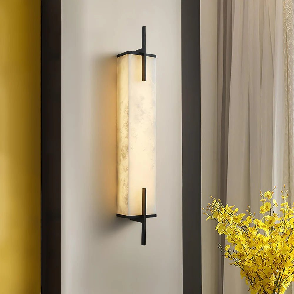 Lennar Visual_Alabaster Rectangle Calliope Wall Sconce