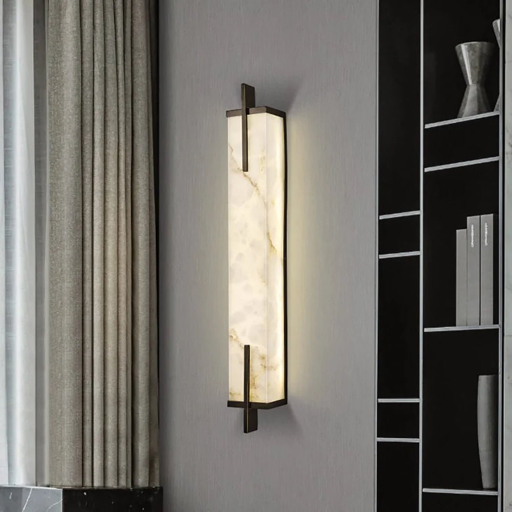 Lennar Visual_Alabaster Rectangle Calliope Wall Sconce