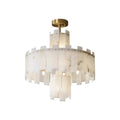 Lennar Visual_Alabaster Regina Modern Round Chandelier