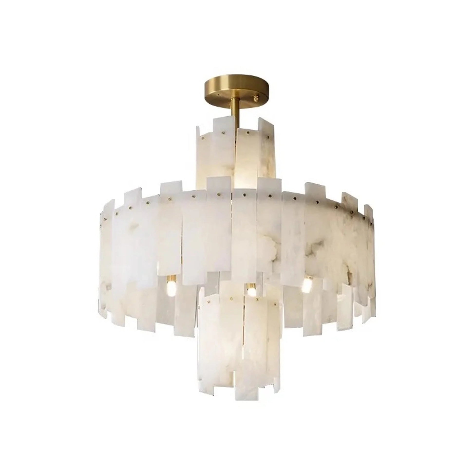 Lennar Visual_Alabaster Regina Modern Round Chandelier