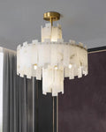 Lennar Visual_Alabaster Regina Modern Round Chandelier