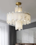 Lennar Visual_Alabaster Regina Modern Round Chandelier