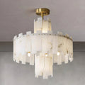 Lennar Visual_Alabaster Regina Modern Round Chandelier