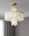 Lennar Visual_Alabaster Regina Modern Round Chandelier