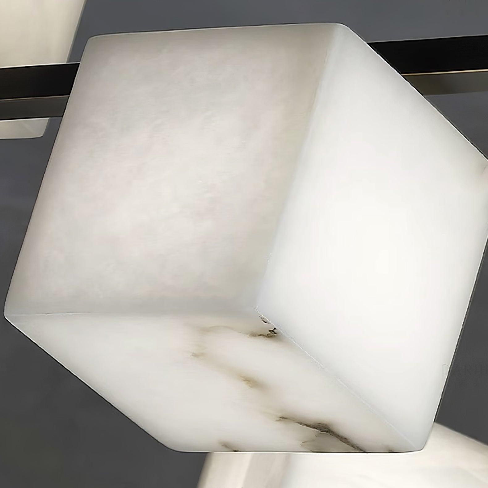 Lennar Visual_Alabaster Square Box Chandelier