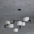 Lennar Visual_Alabaster Square Box Chandelier