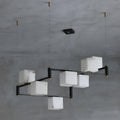 Lennar Visual_Alabaster Square Box Chandelier