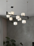 Lennar Visual_Alabaster Square Box Chandelier