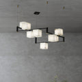 Lennar Visual_Alabaster Square Box Chandelier