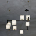 Lennar Visual_Alabaster Square Box Chandelier