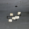 Lennar Visual_Alabaster Square Box Chandelier