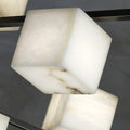 Lennar Visual_Alabaster Square Box Chandelier