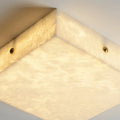 Lennar Visual_Alabaster Square Flushmount Ceiling Light