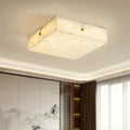 Lennar Visual_Alabaster Square Flushmount Ceiling Light