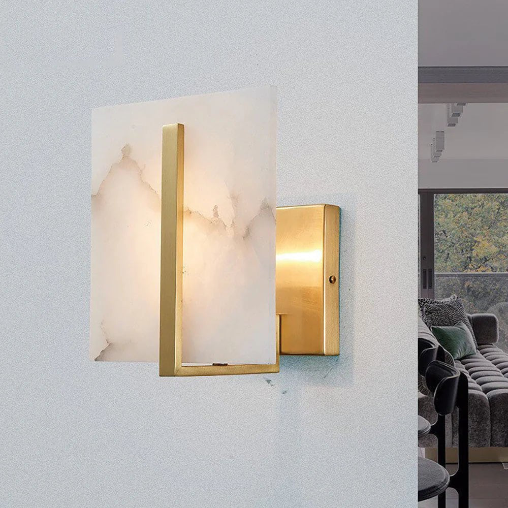 Lennar Visual_Alabaster Square Wall Sconce