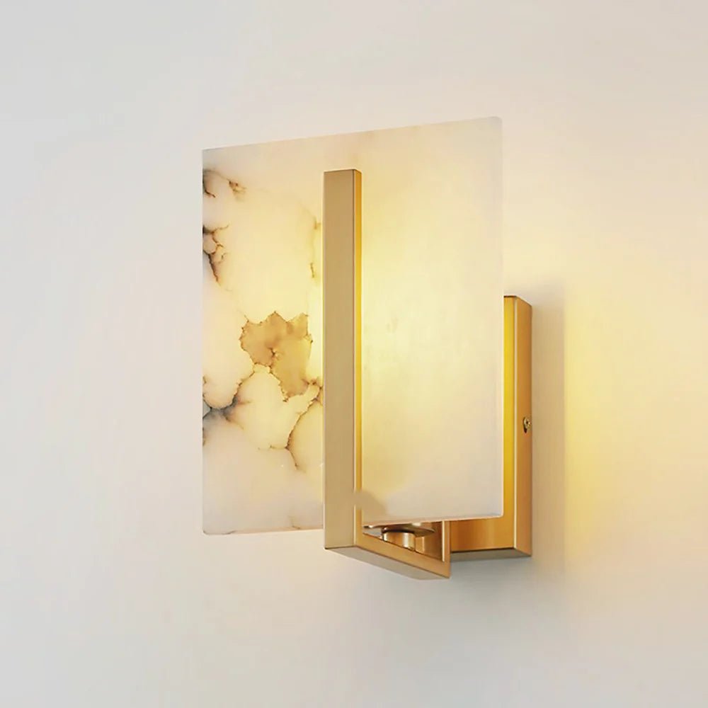 Lennar Visual_Alabaster Square Wall Sconce