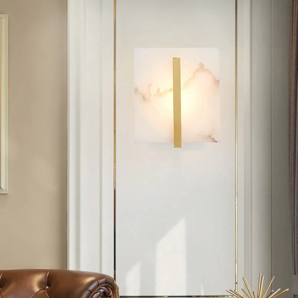 Lennar Visual_Alabaster Square Wall Sconce