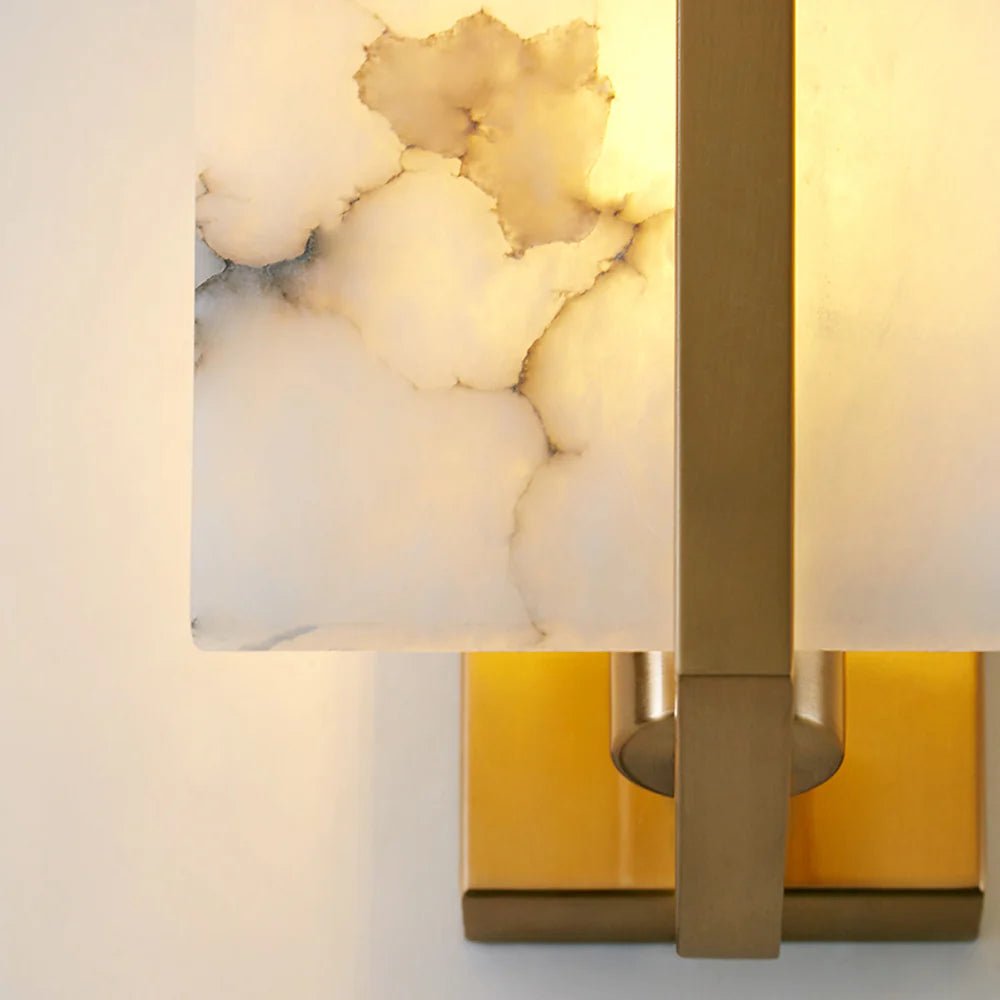 Lennar Visual_Alabaster Square Wall Sconce