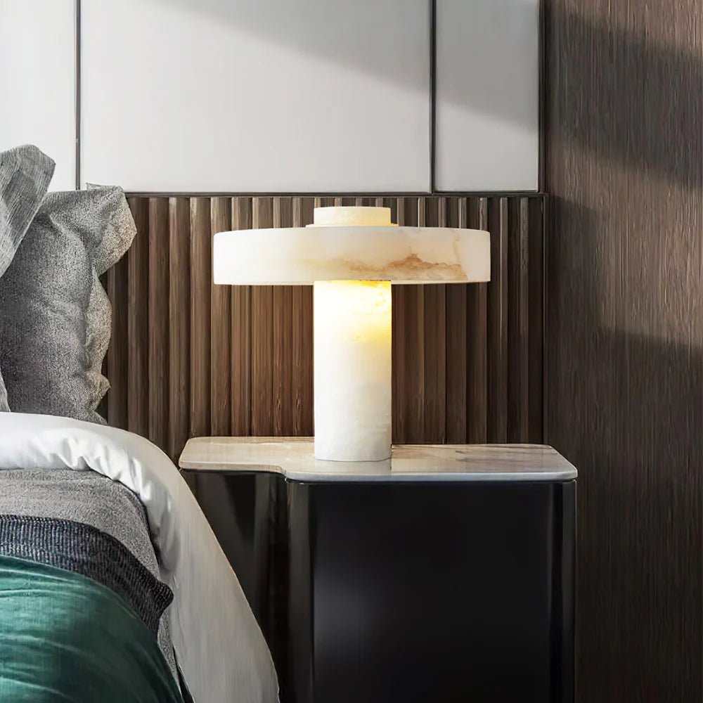 Lennar Visual_Alabaster Tramonto Table Lamp