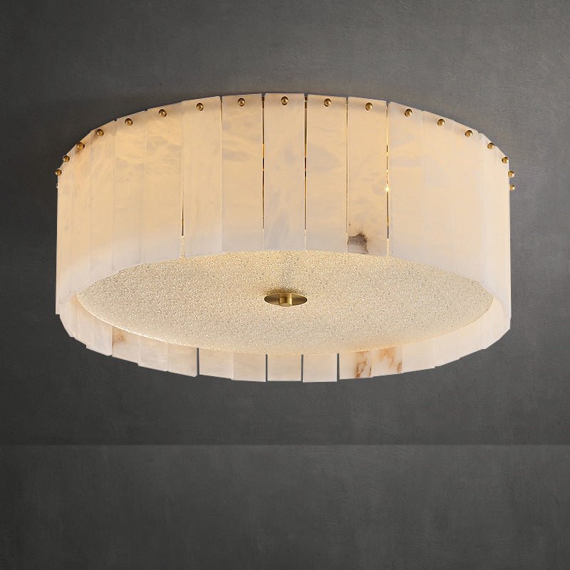 Lennar Visual_All copper marble ceiling lamp