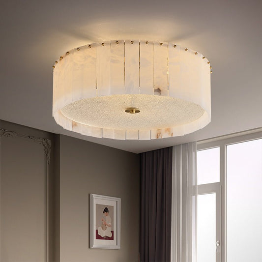 Lennar Visual_All copper marble ceiling lamp