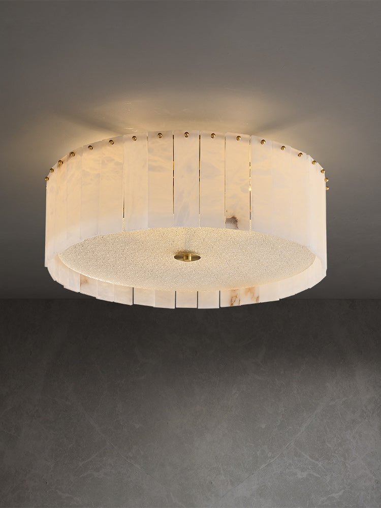 Lennar Visual_All copper marble ceiling lamp