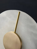 Lennar Visual_Artistic Brass Alabaster Wall Lamp