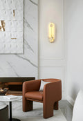 Lennar Visual_Artistic Brass Alabaster Wall Lamp