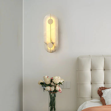 Lennar Visual_Artistic Brass Alabaster Wall Lamp