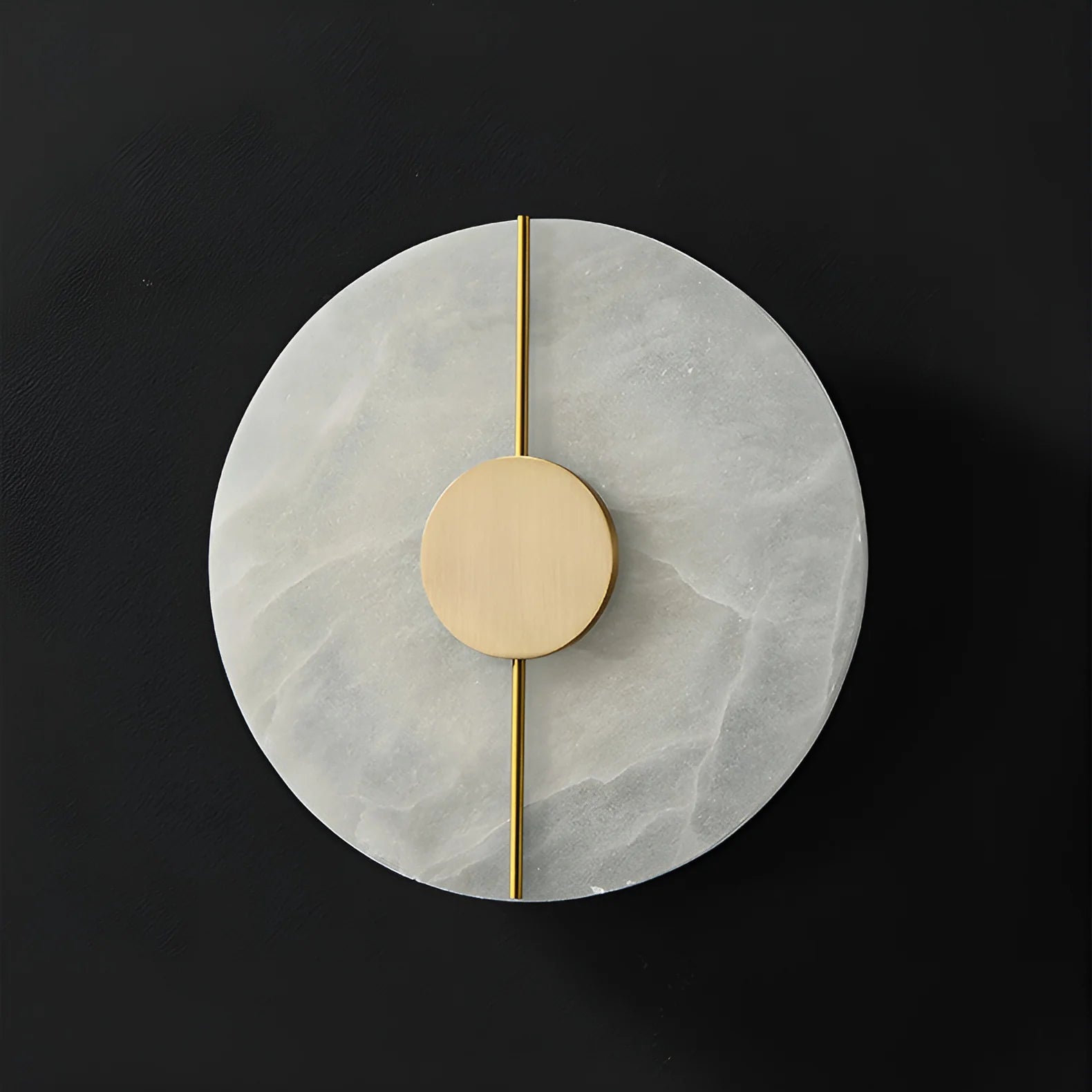 Lennar Visual_Artistic Brass Alabaster Wall Lamp