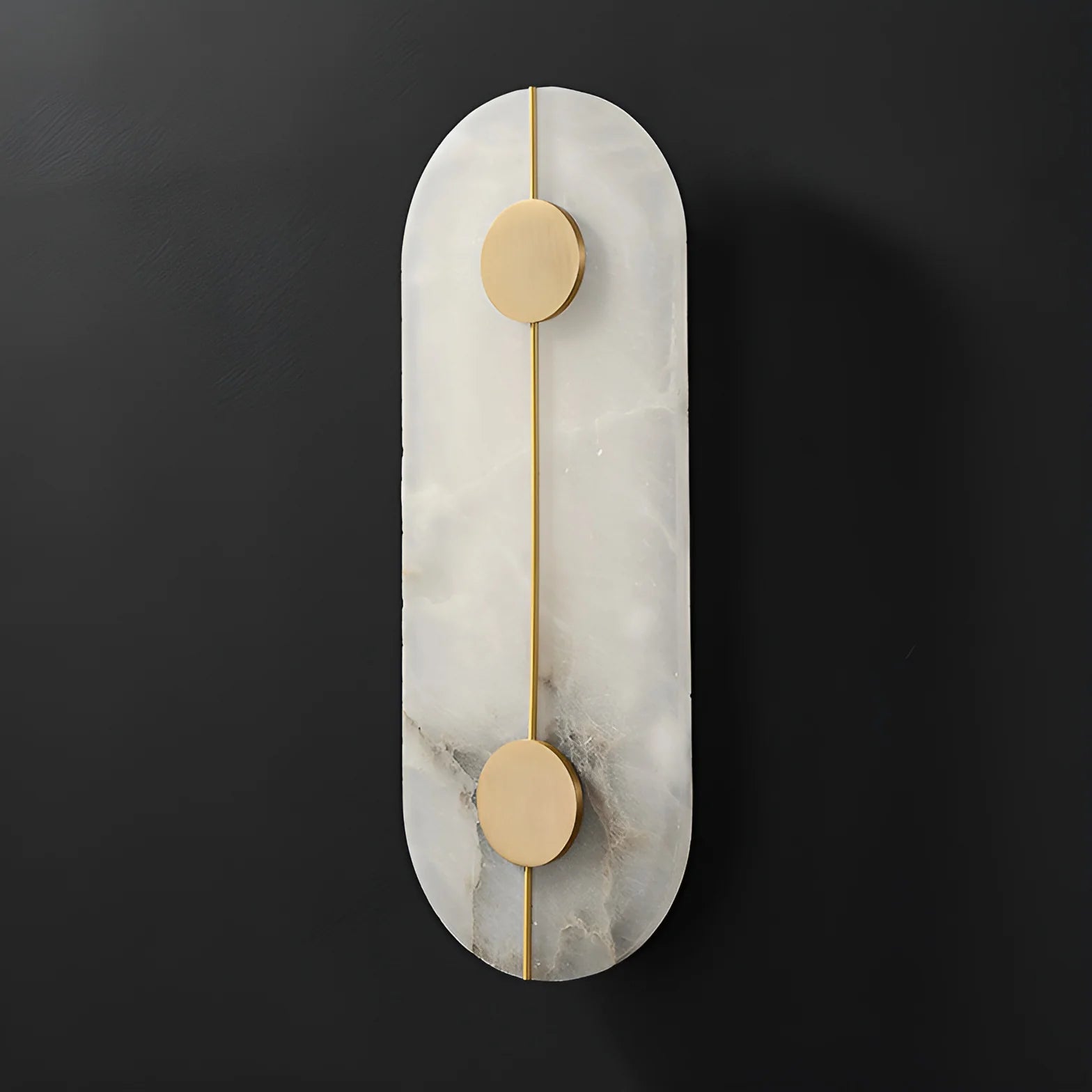 Lennar Visual_Artistic Brass Alabaster Wall Lamp