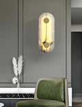 Lennar Visual_Artistic Brass Alabaster Wall Lamp