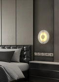 Lennar Visual_Artistic Brass Alabaster Wall Lamp