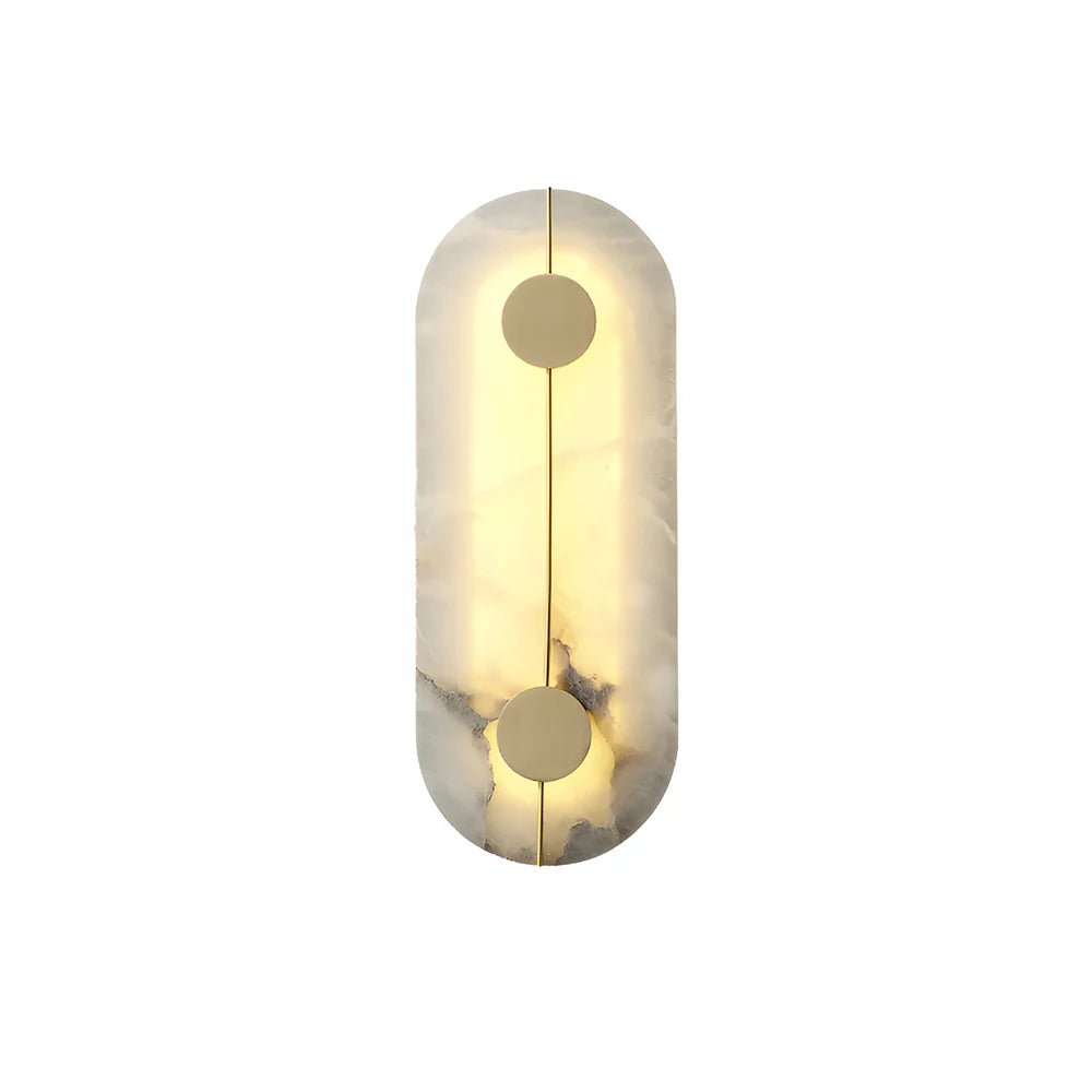 Lennar Visual_Artistic Brass Alabaster Wall Lamp