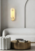 Lennar Visual_Artistic Brass Alabaster Wall Lamp