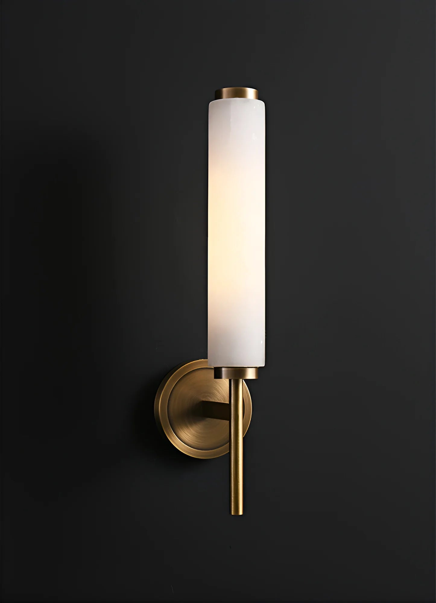 Lennar Visual_Brindisi Alabaster Candle Style Wall Lamp