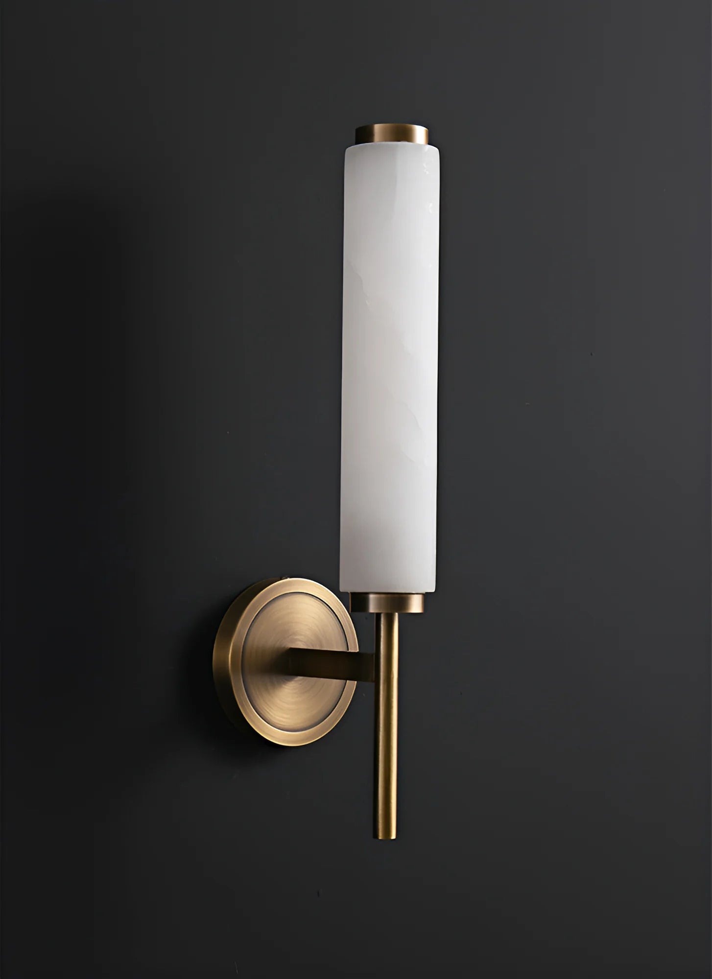 Lennar Visual_Brindisi Alabaster Candle Style Wall Lamp