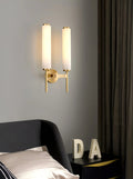 Lennar Visual_Brindisi Alabaster Candle Style Wall Lamp