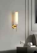 Lennar Visual_Brindisi Alabaster Candle Style Wall Lamp